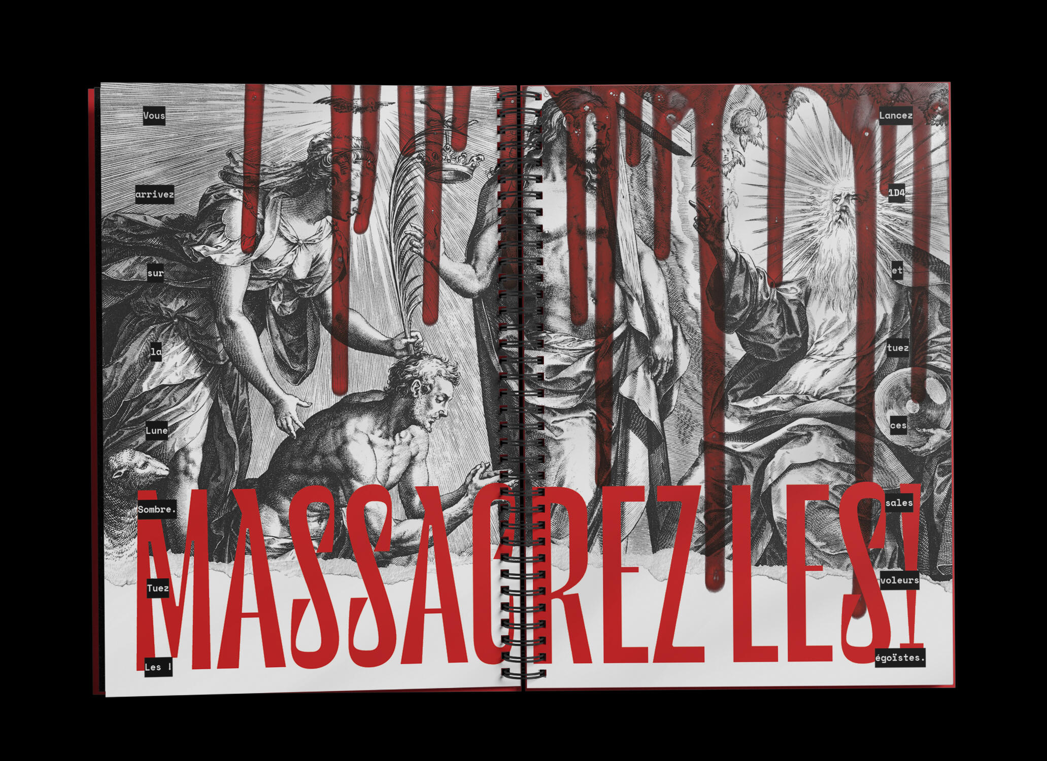 Double page de la mise en page de Selene Oscure.