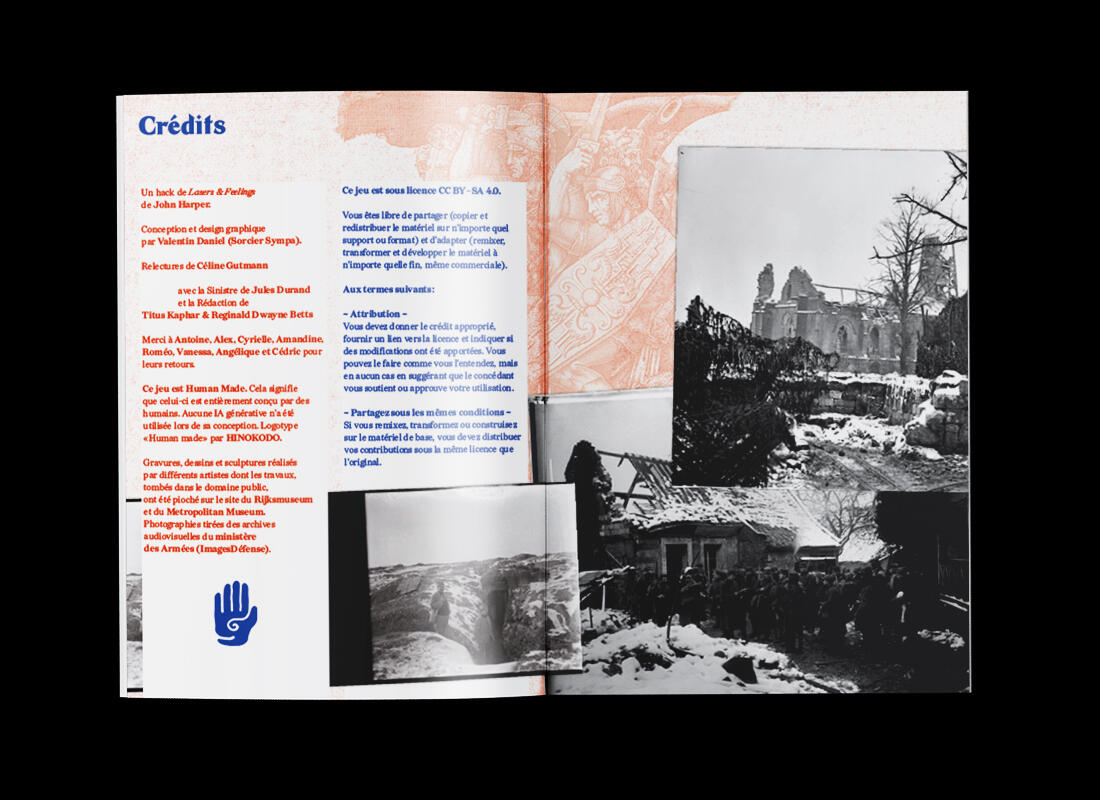 Double page de la mise en page de Rouille & Sang.